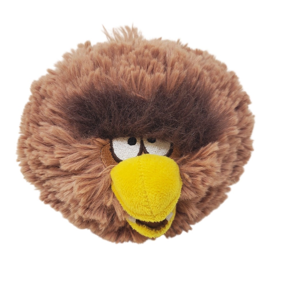 Angry Birds Star Wars Chewbacca Plush 5 Inch Brown Shaggy Bird 2012 Commonwealth